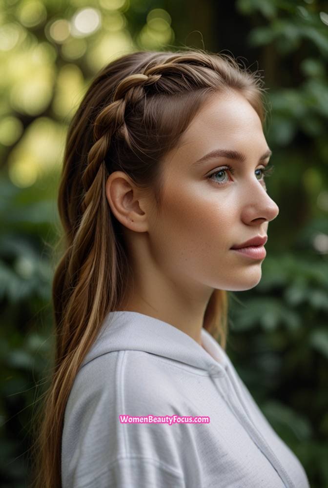17. Braided Crown for a Chic Touch