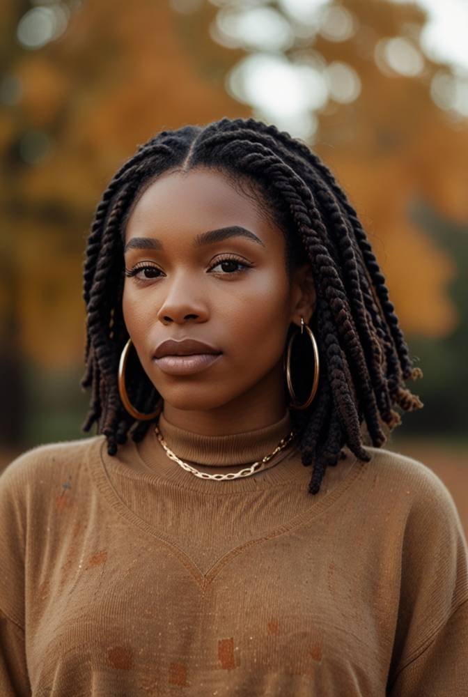 17. Marley Twists with Shoulder-Length Volume