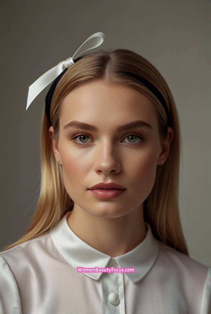 18. Poker-Straight Hair with a Sleek Headband
