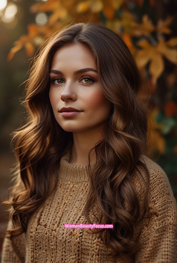19. Chestnut Brown with Subtle Golden Undertones