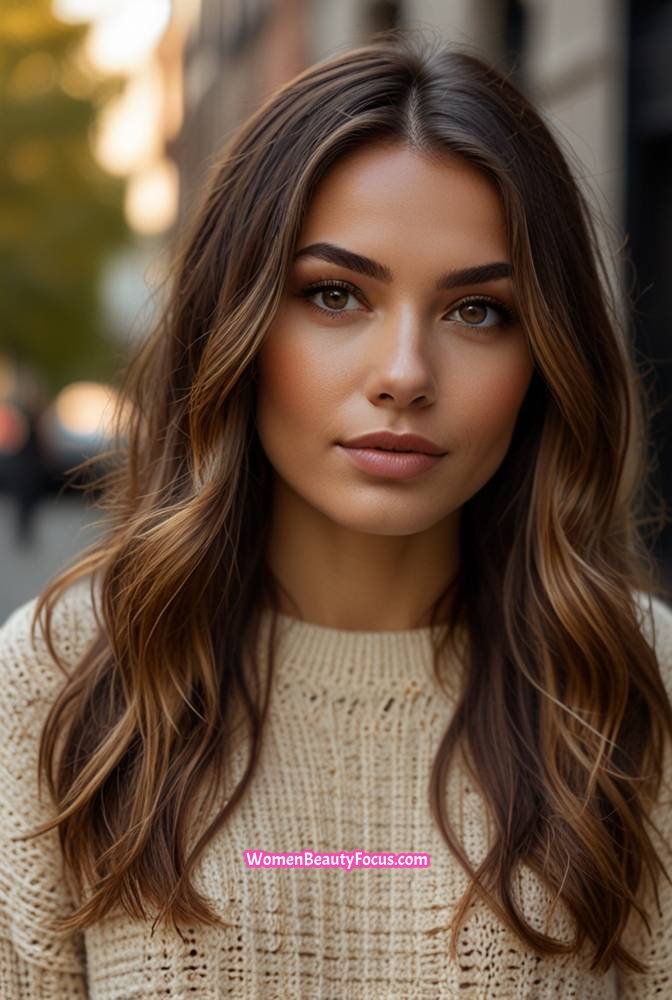 2. Caramel Balayage on Dark Brown Hair