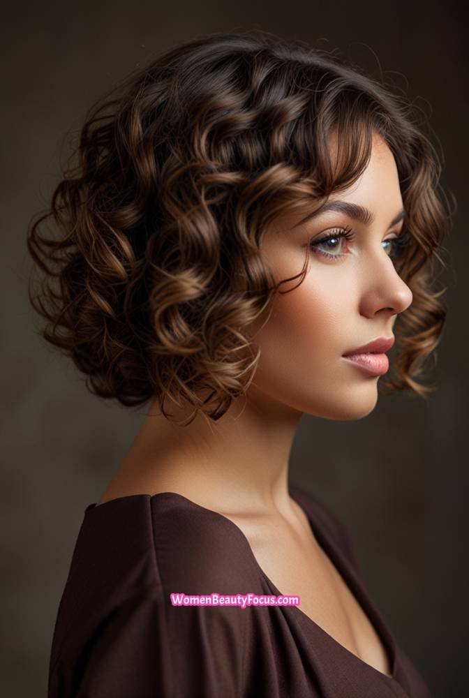 21. Curly Bob with Defined Ringlets