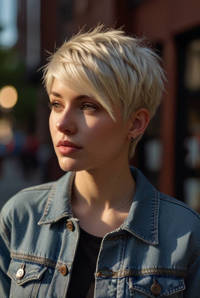 22. Short Boyish Pixie with Tapered Sides