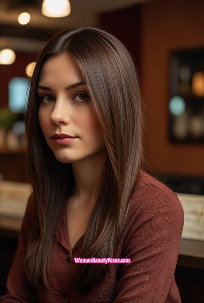 23. Dark Cocoa Brown with Subtle Mahogany Highlights