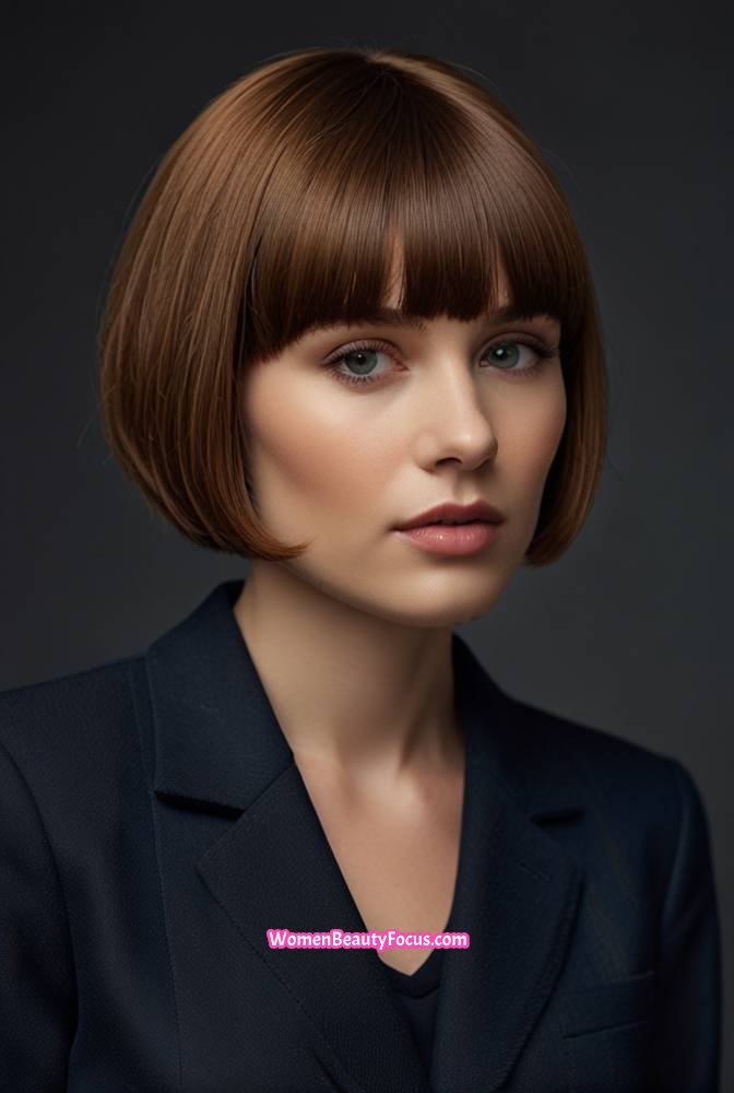 24. Short Chic Bowl Cut with Soft Layers