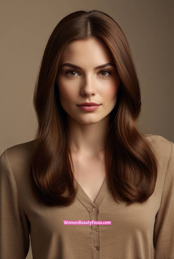 3. Waist-Length Silky Brown Hair