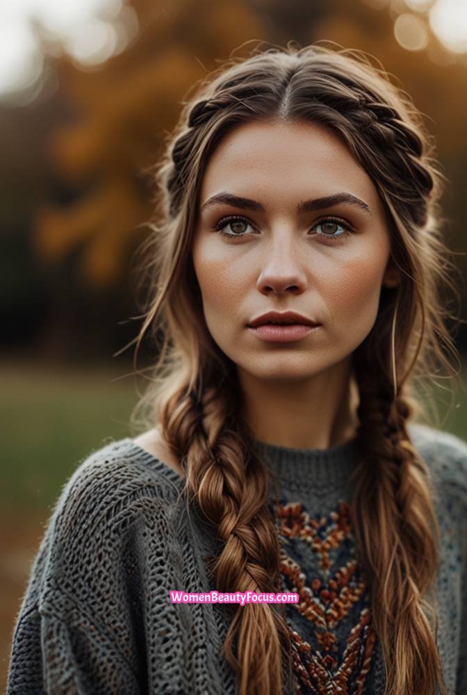 6. Messy Boho Fishtail Braid