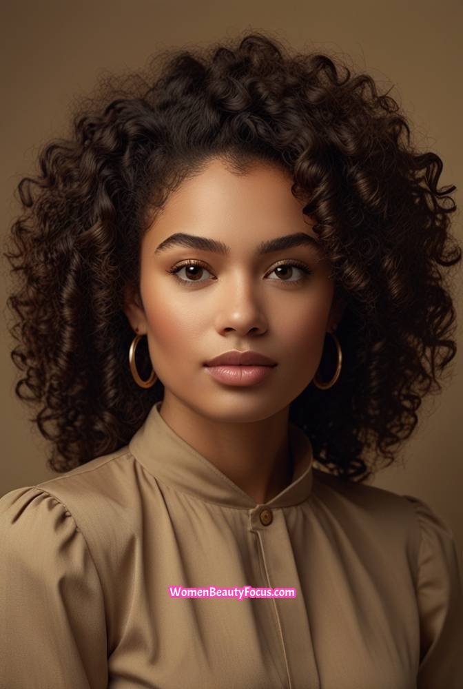 8. Curly High Puff for Natural Hair