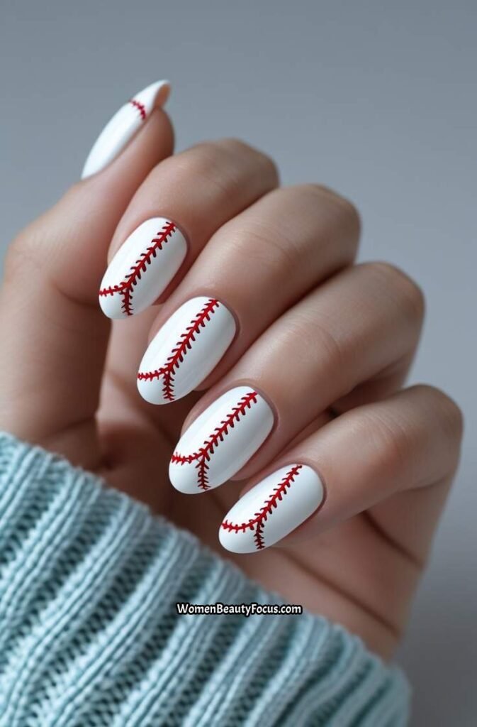 1. Classic Baseball Stitch Nails