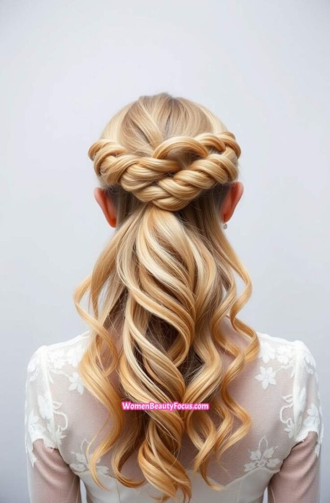 10. Romantic Ponytail with Soft Twists Back View