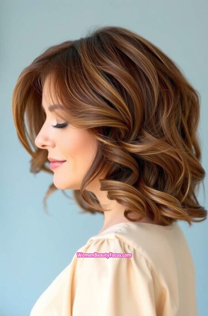 10. Soft Shag with Curled Ends Side View