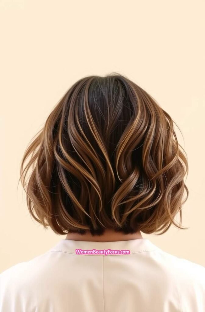 10. Tousled Bob Back View