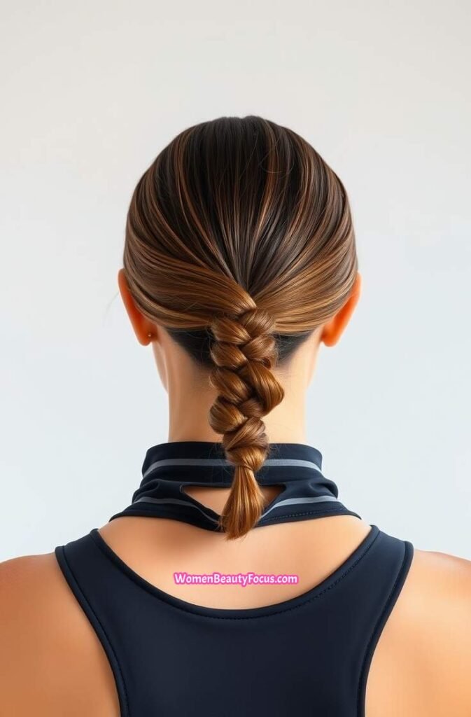 10. Twisted Low Ponytail Back View
