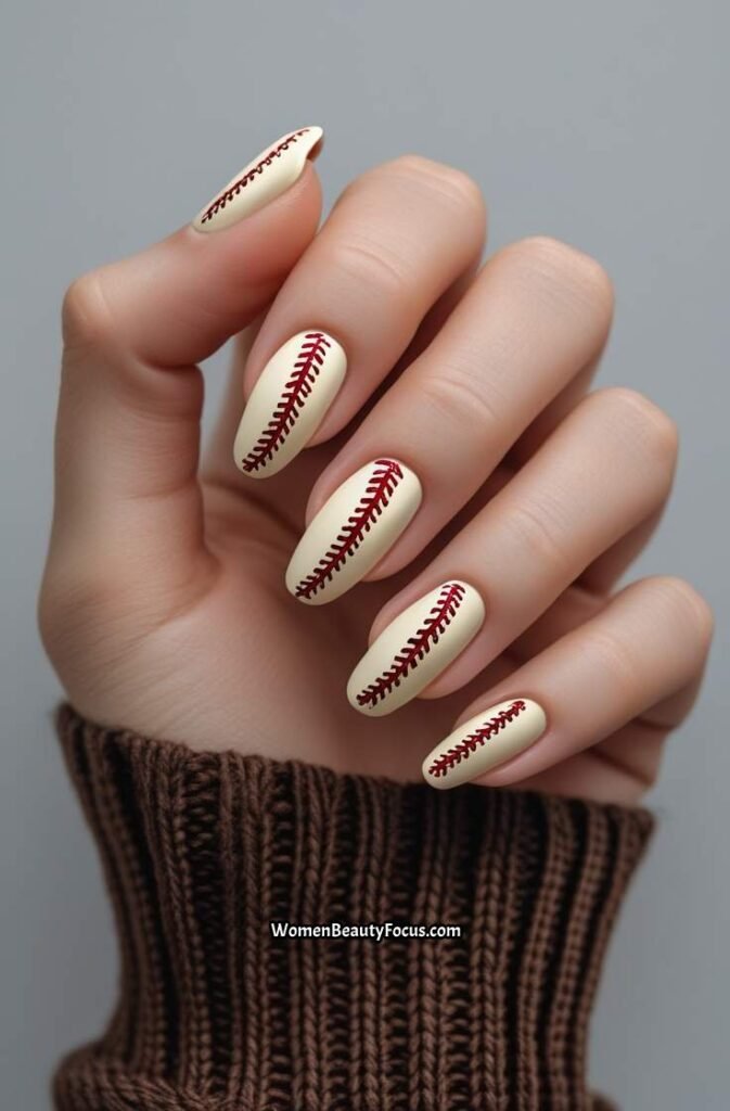 10. Vintage Baseball Nails