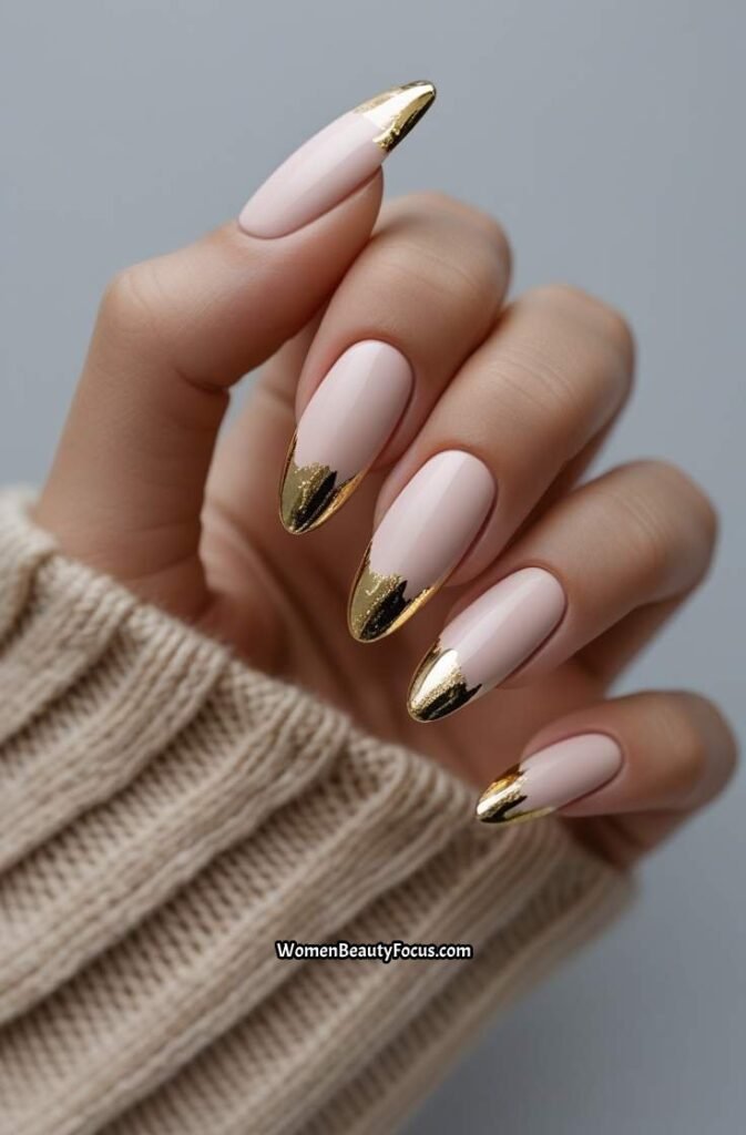 12. Neutral Pink with Gold Foil