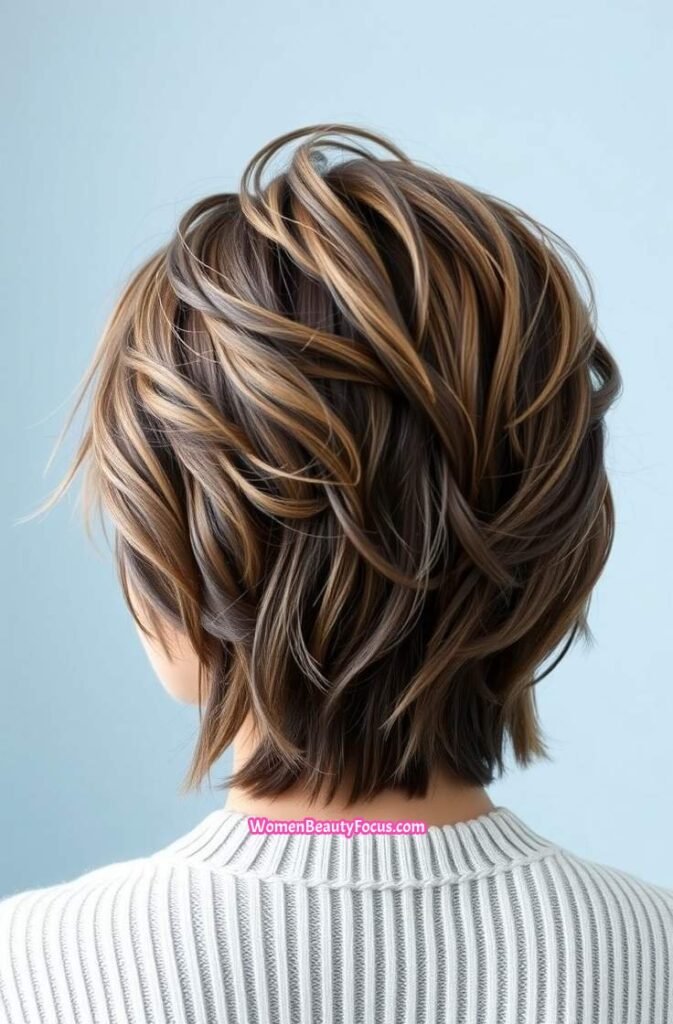 12. Shaggy Pixie with Light Layers Back View