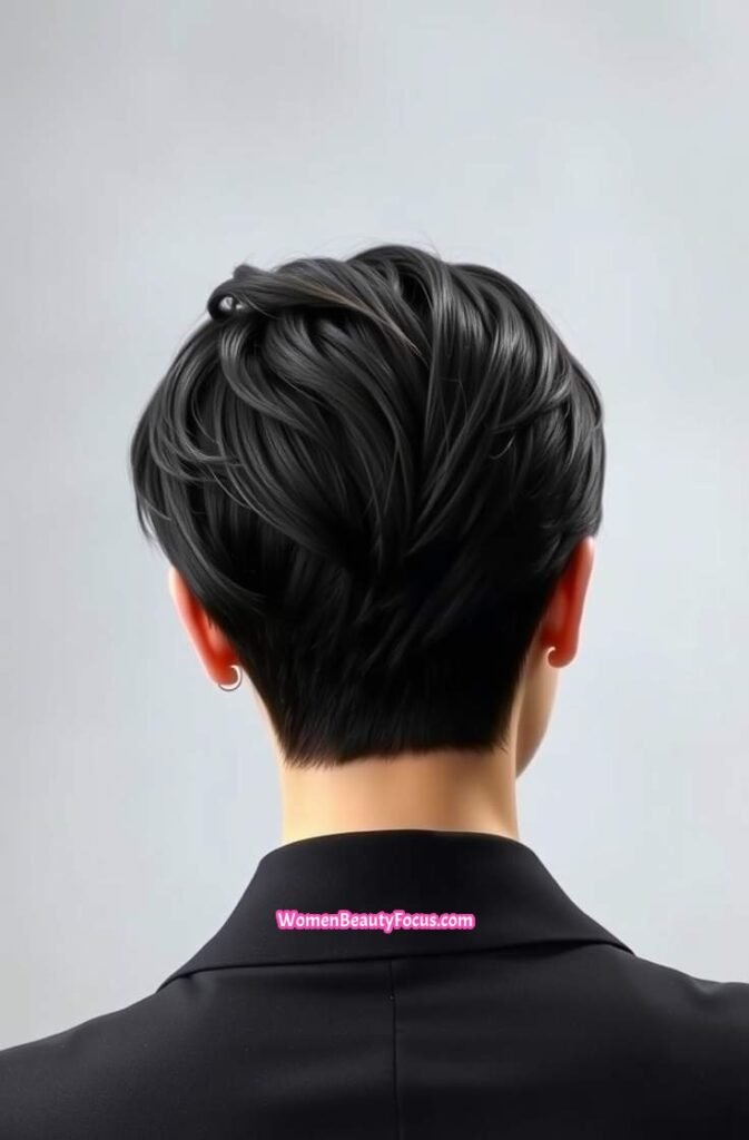 12. Short Bixie with Stacked Layers Back View