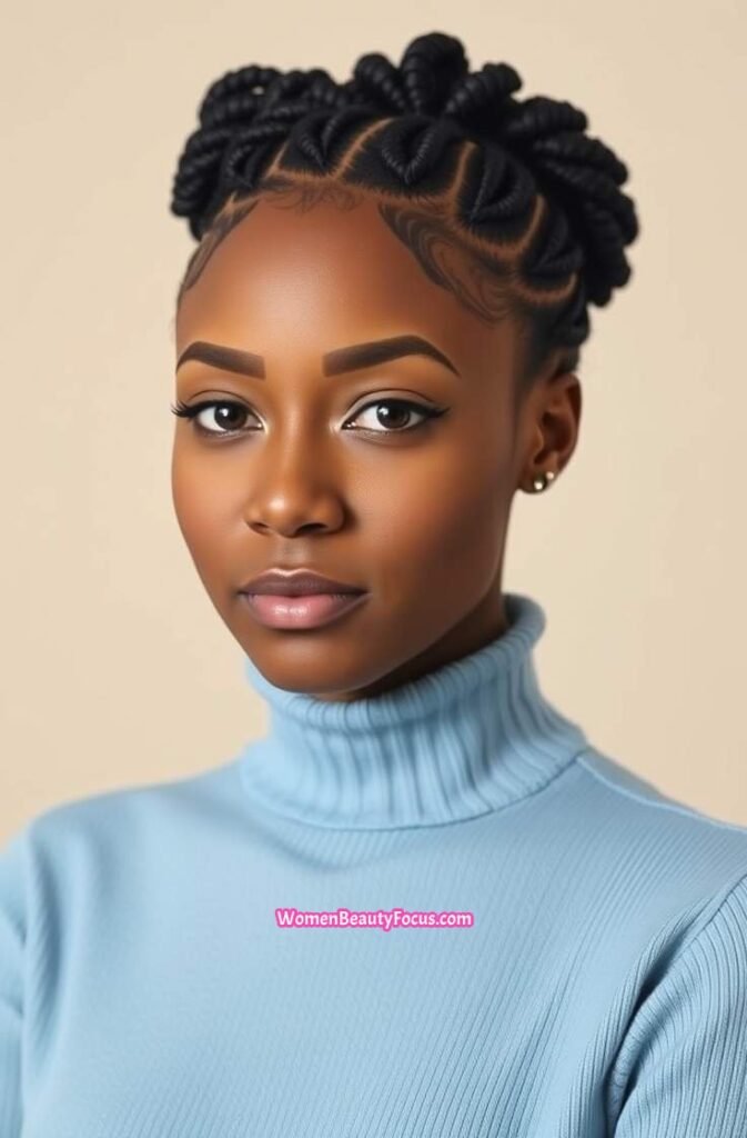 13. Defined Flat Twist Style FrontStraight View