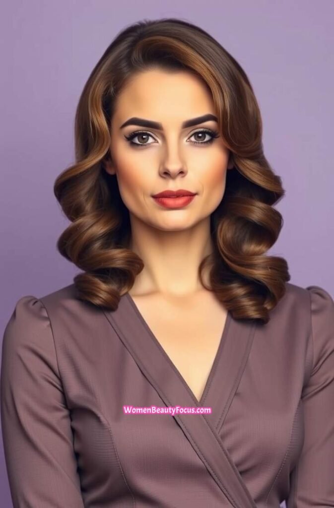 13. Elegant Finger Waves Front View