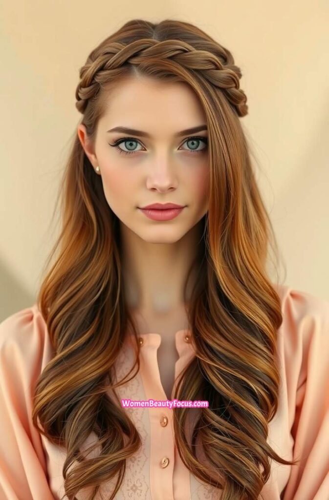 13. Long Waves with Braided Crown FrontStraight View