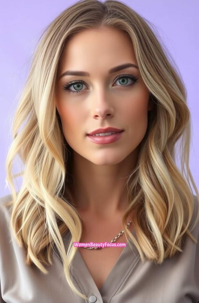 13. Soft Waves with Highlights FrontStraight View