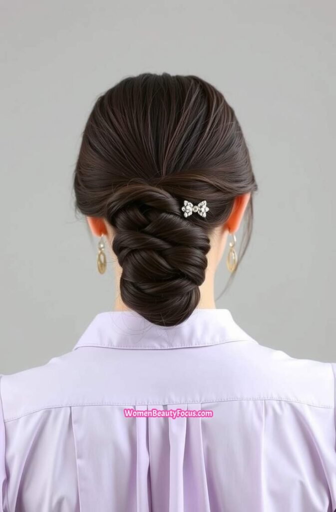 14. Classic French Twist Back View