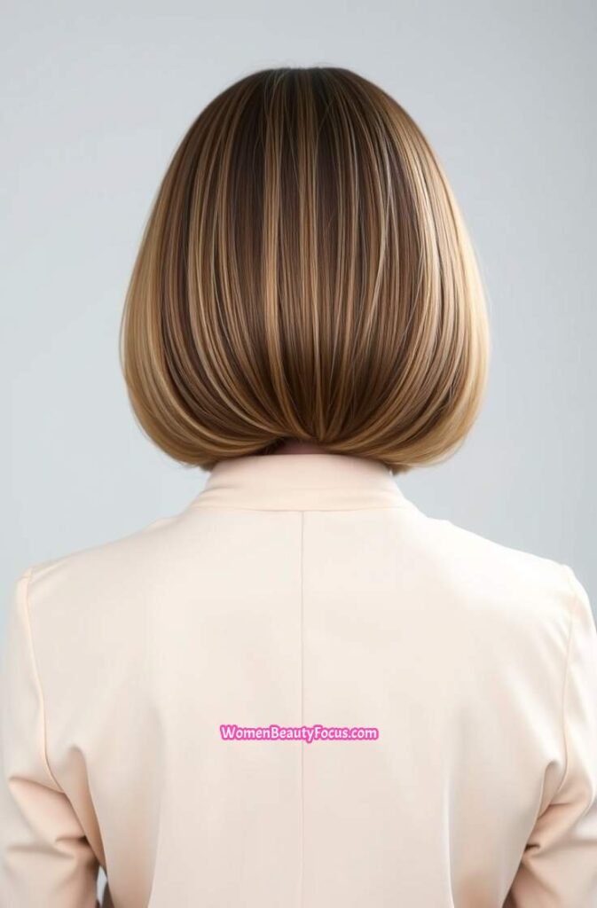 14. Classic Graduated Bob with Tidy Layers Back View 1