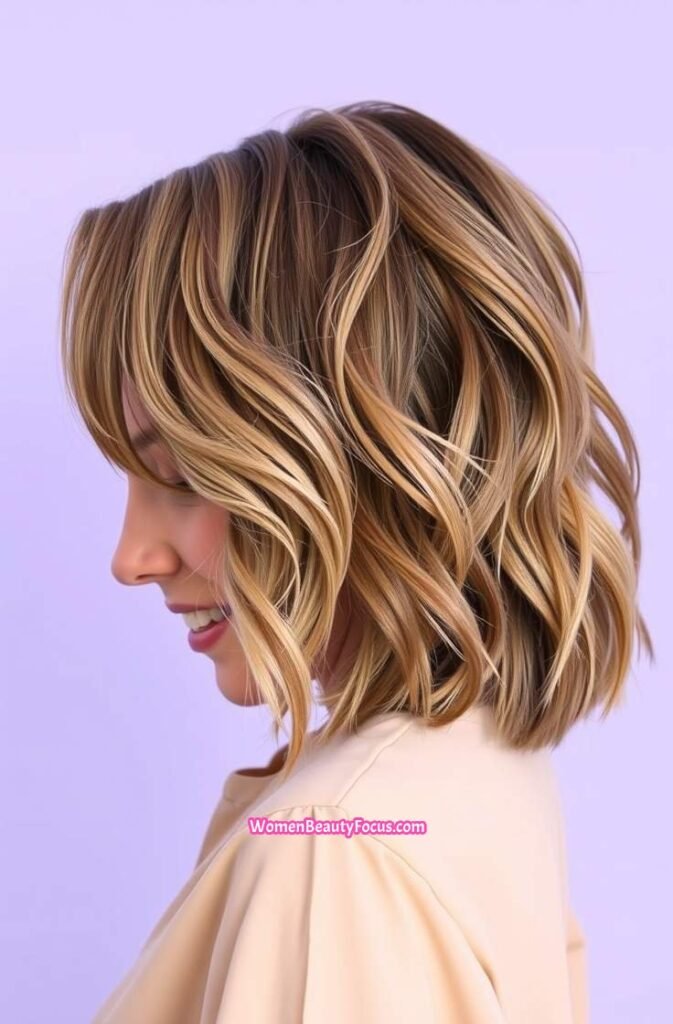 14. Classic Shaggy Cut with Textured Layers Side View