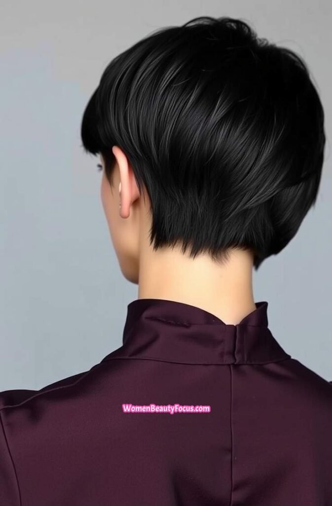 14. Sleek and Polished Bixie Back View