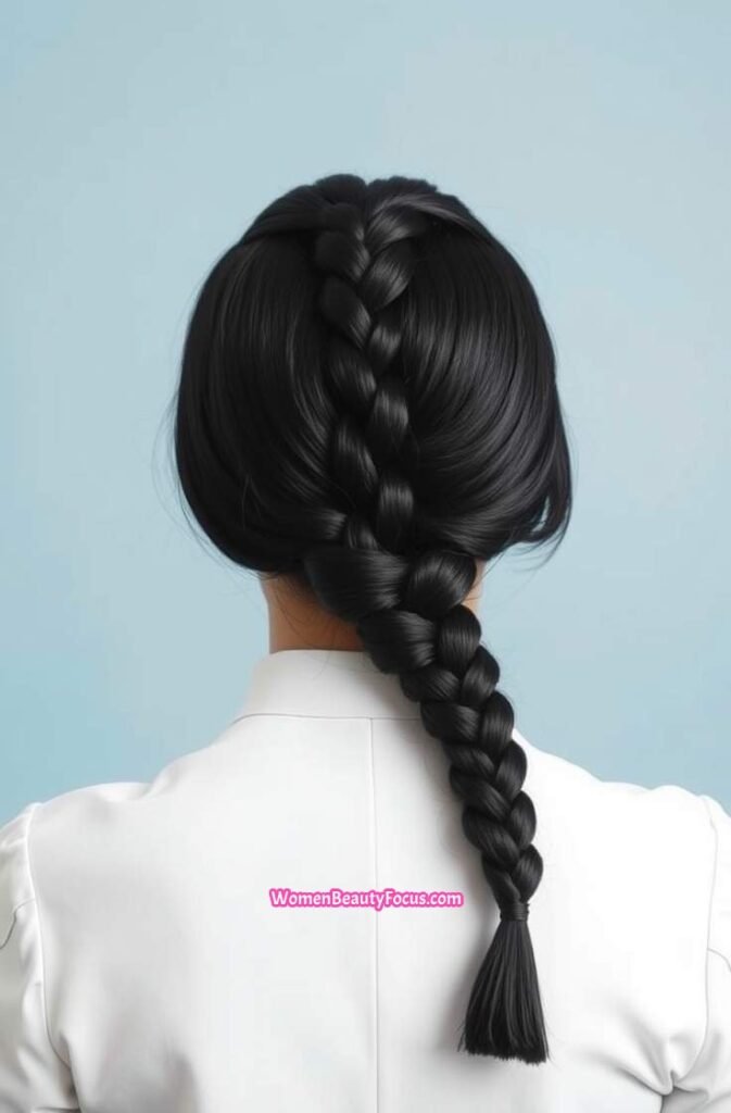 14. Twisted Rope Braid with Smooth Shine Back View
