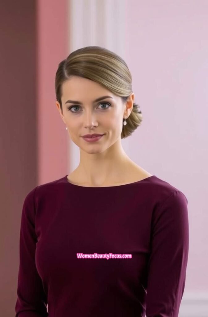 15. Elegant French Twist FrontStraight View