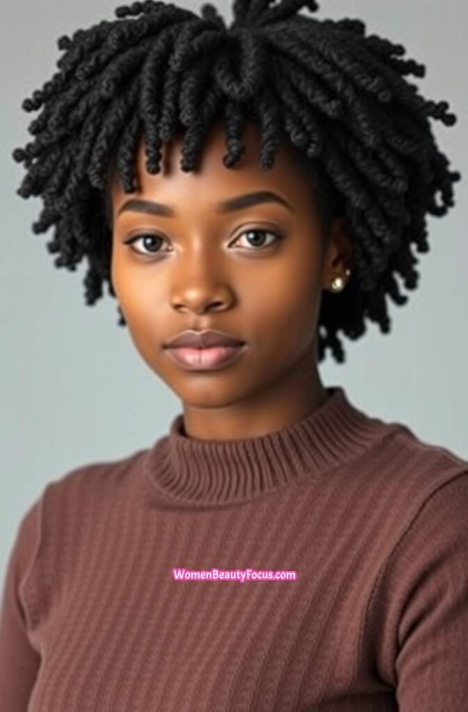 15. Full Twist Out with Subtle Layers Front View