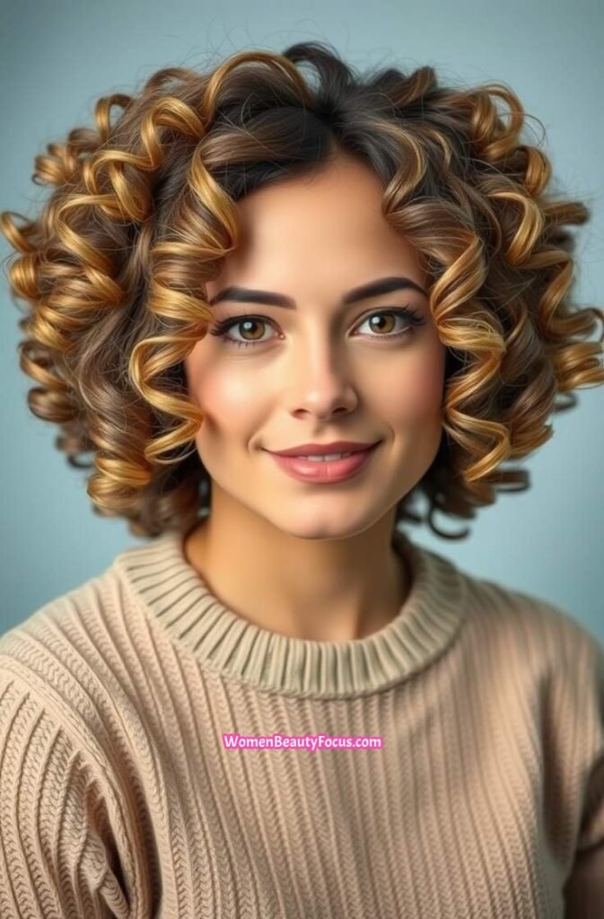 15. Voluminous Curls FrontStraight View