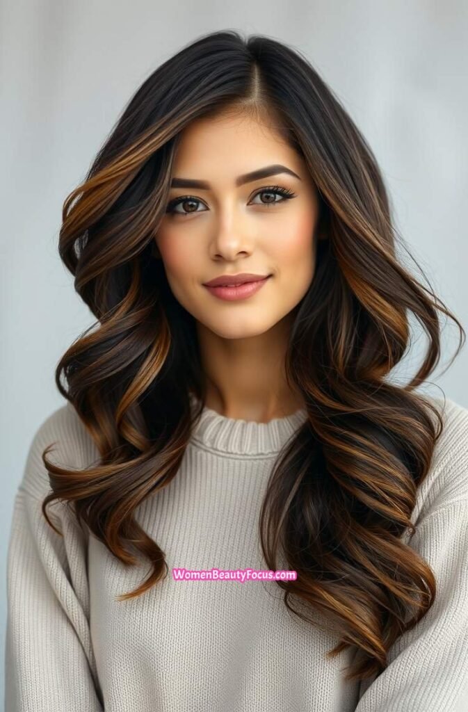 15. Voluminous Side Swept Waves FrontStraight View