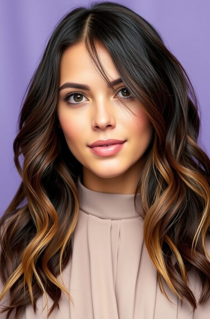 15. Wet Waves with Subtle Ombre Effect FrontStraight View