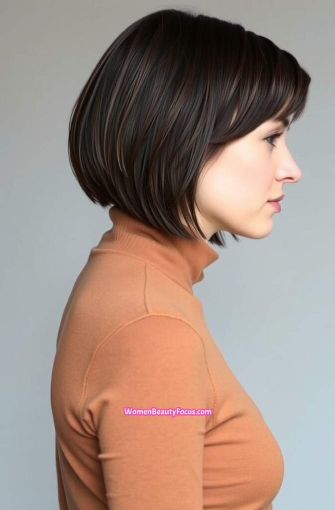 16. Classic Shoulder Grazing Bob Side View