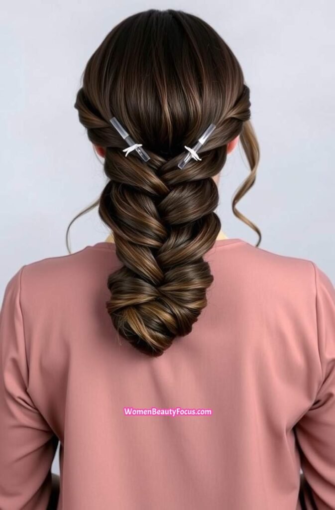 16. Polished Bubble Braid Back View