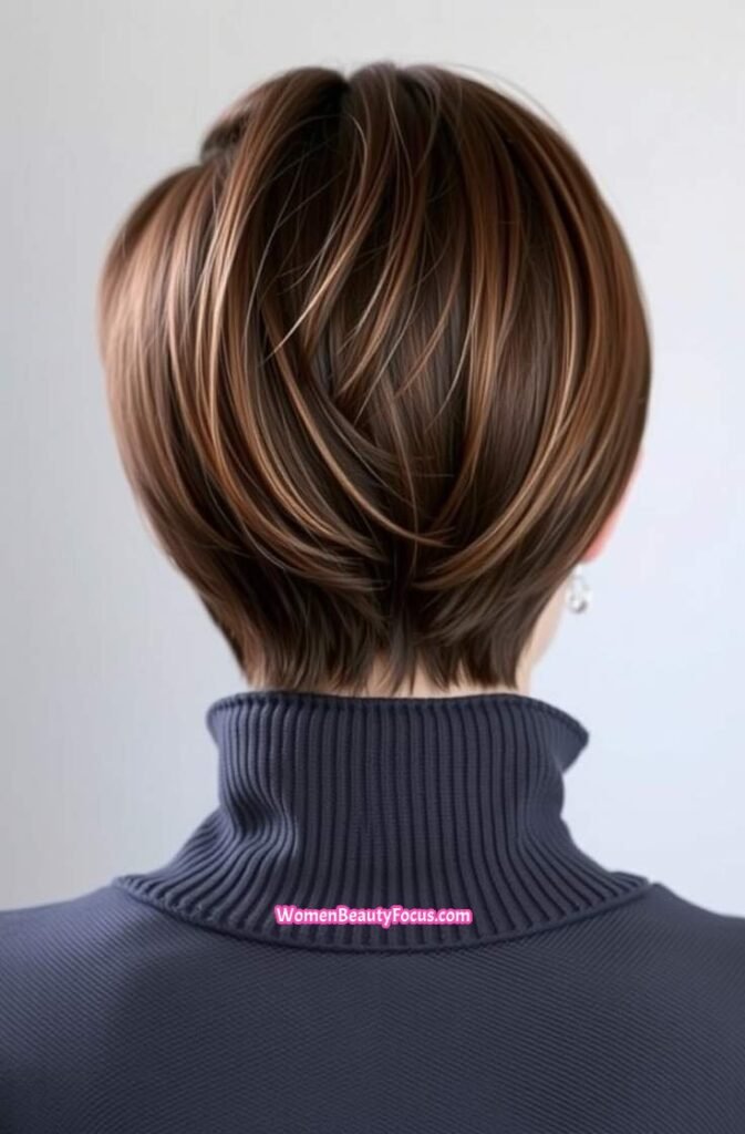 16. Tapered Bixie with Soft Graduation Back View