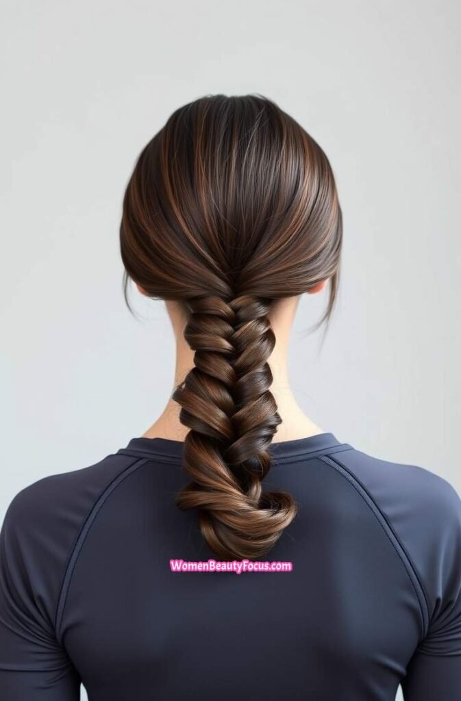 16. Twisted Low Ponytail Back View