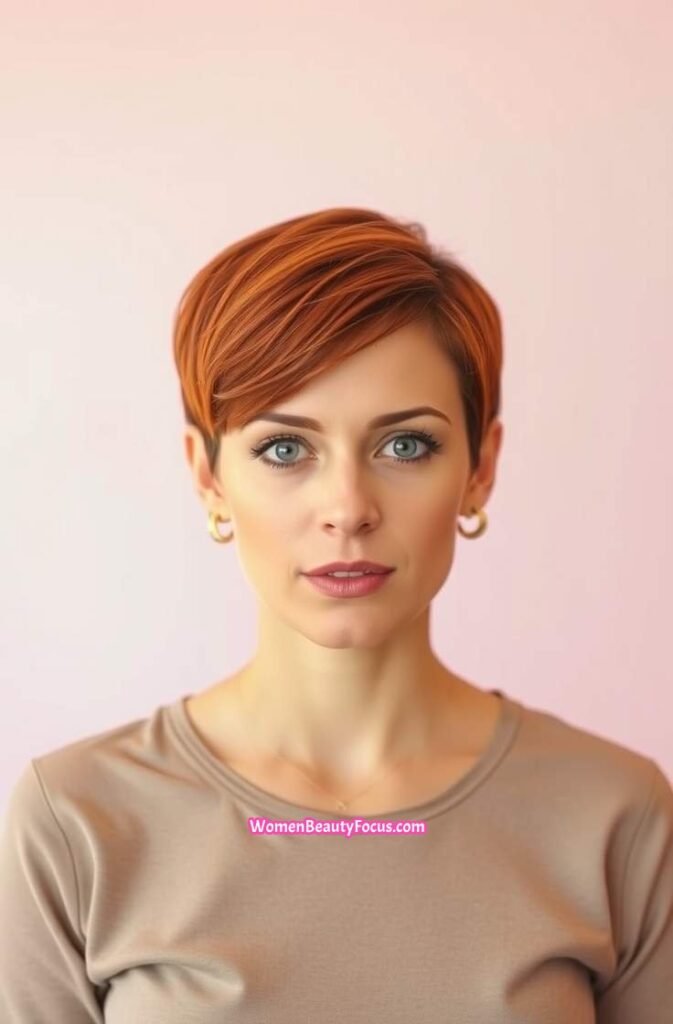 17. Bold Pixie with Defined Ends Front View