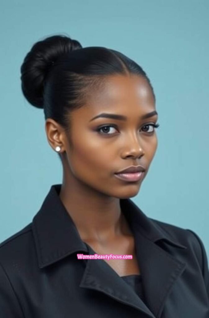17. Bold Slicked Back Hairstyle FrontStraight View