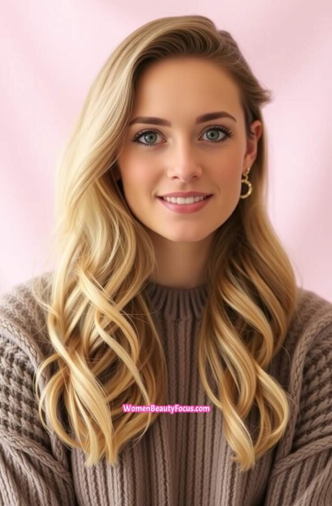 17. Side Swept Beach Waves Front View