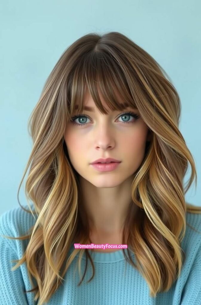 17. Textured Waves with Off Center Part FrontStraight View