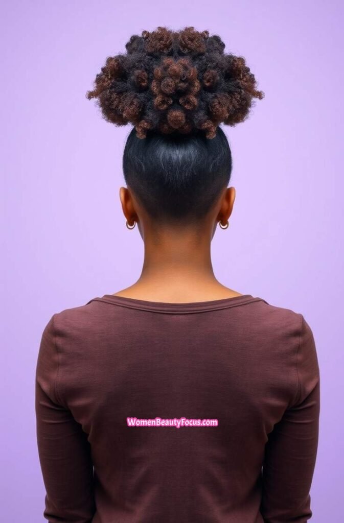 18. Back View of a High Puff Back View