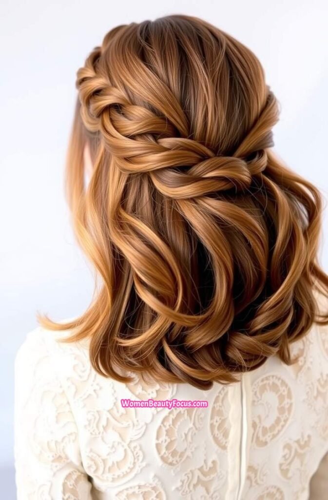 18. Classic Braided Bun Back View