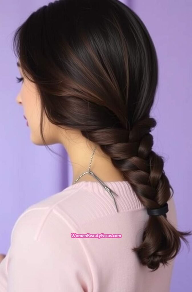 18. French Twist Braid Side View
