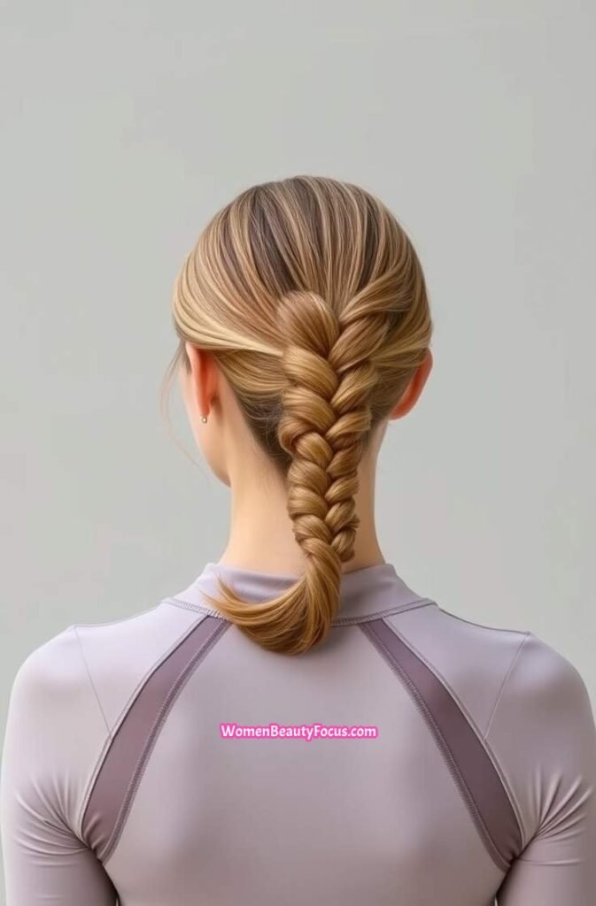 18. Low Twisted Ponytail Back View