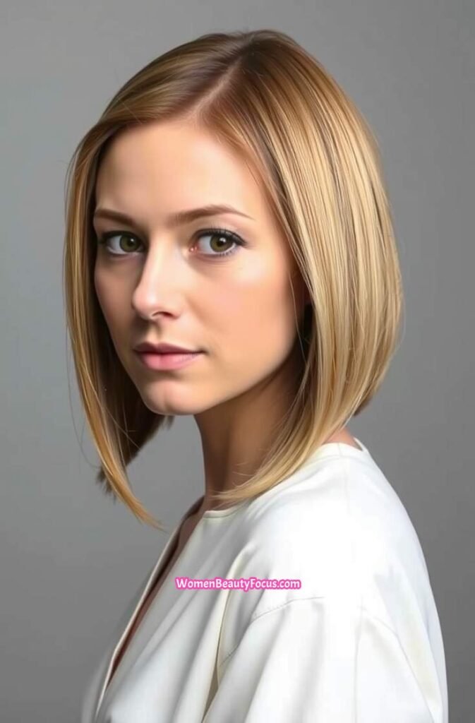 19. Asymmetrical Bob FrontStraight View