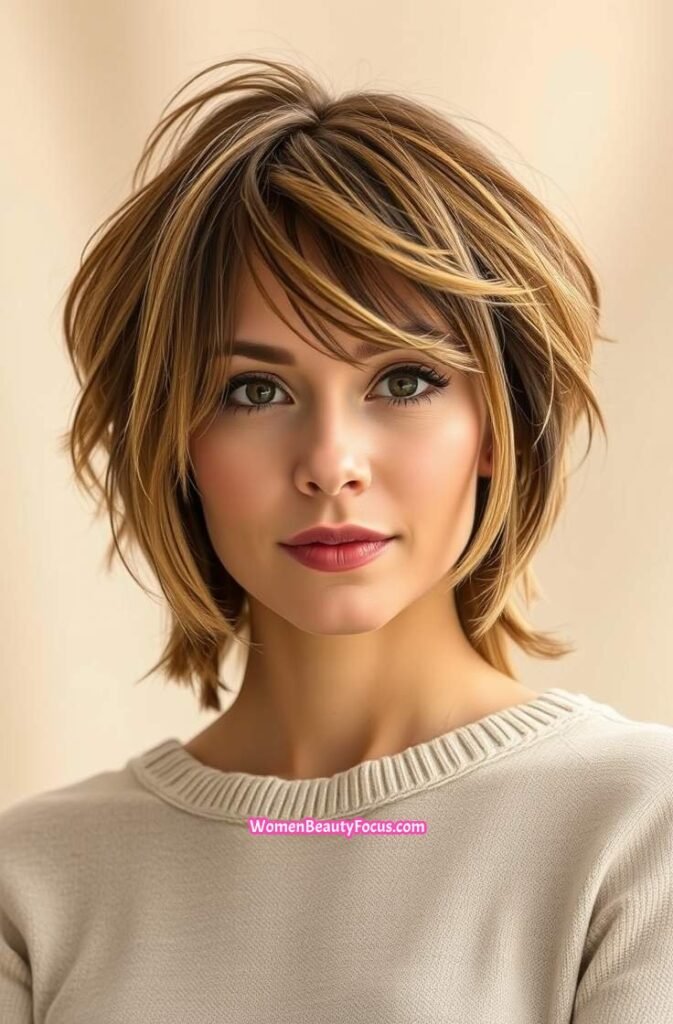 19. Cinnamon Shag Cut with Natural Texture Front View