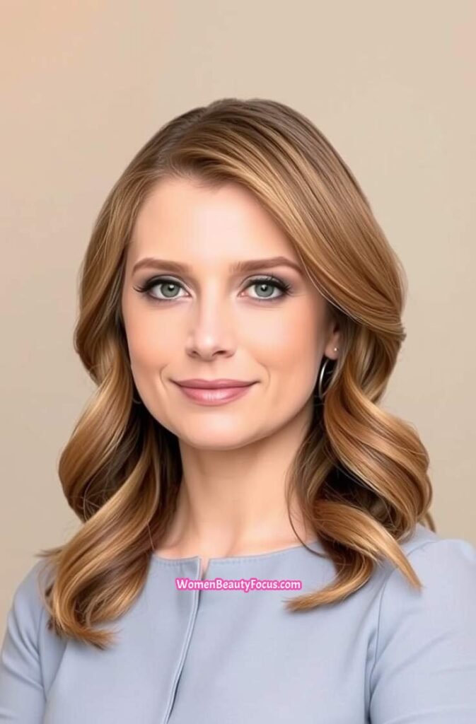 19. Defined Side Part with Waves Front View